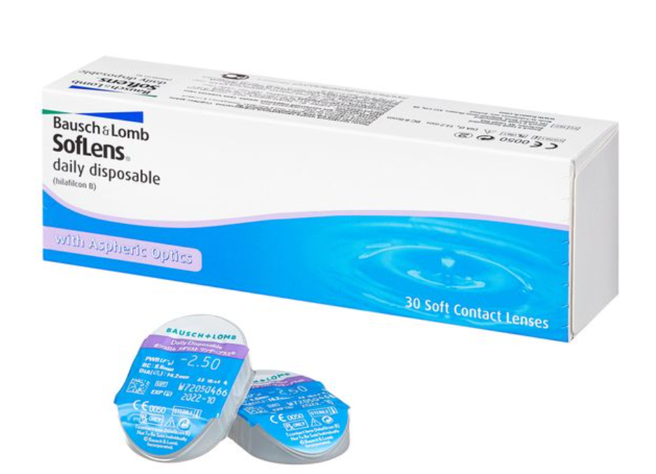 Bausch&Lomb SofLens Daily Disposable Контактные линзы однодневные, BC=8.6 d=14.2, D(-8.50), 30 шт.