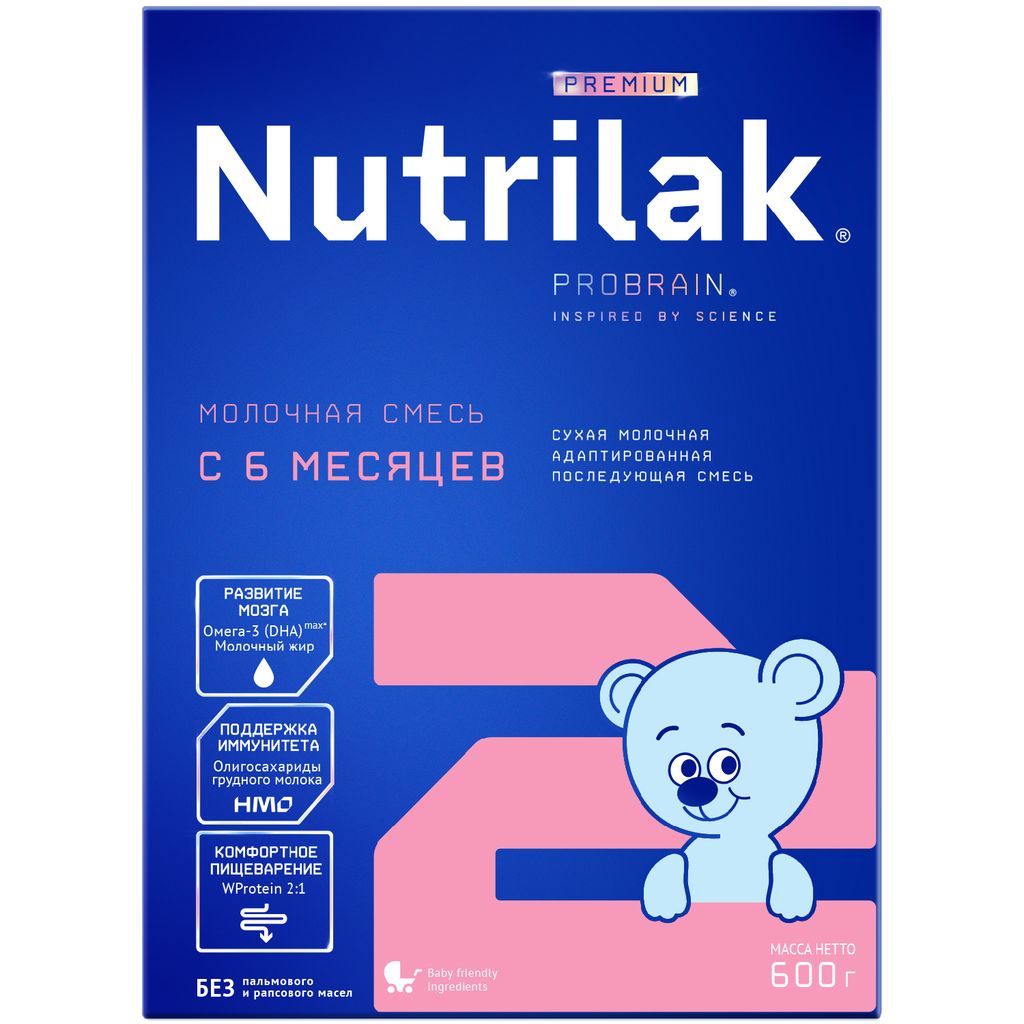 фото упаковки Nutrilak Premium 2 Смесь молочная 6-12 мес