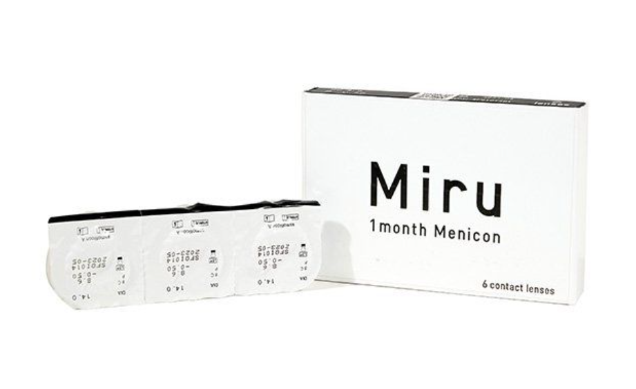 Miru 1month Menicon Линзы контактные ежемесячной замены, -6.00, 8.6, 6 шт.