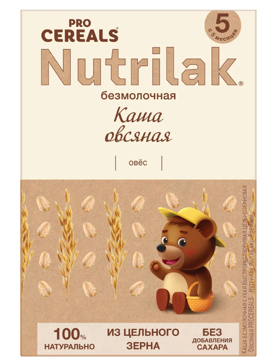 фото упаковки Nutrilak Premium Procereals Каша Овсяная цельнозерновая