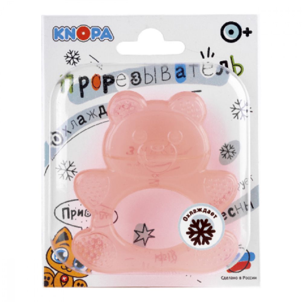 фото упаковки Knopa Прорезыватель-массажер для десен охлаждающий Мишка