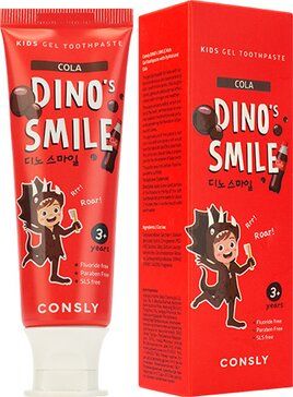 фото упаковки Consly Dino’s smile Детская гелевая зубная паста c ксилитом