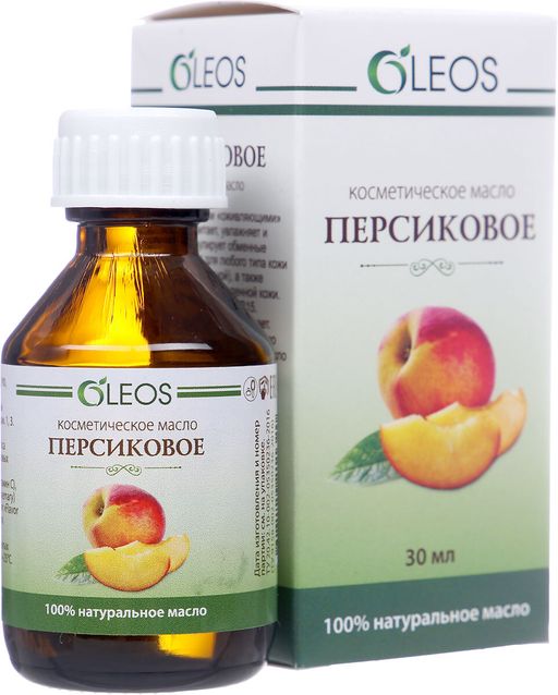 Oleos Персиковое масло, масло косметическое, 30 мл, 1 шт.