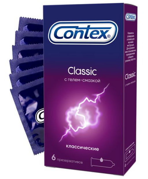 Презервативы Contex Classic, презерватив, 6 шт.
