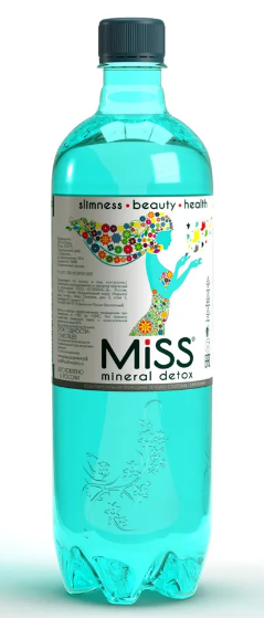 Стэлмас Miss Mineral Detox Вода питьевая Mg+, вода питьевая негазированная, 1 л, 1 шт.
