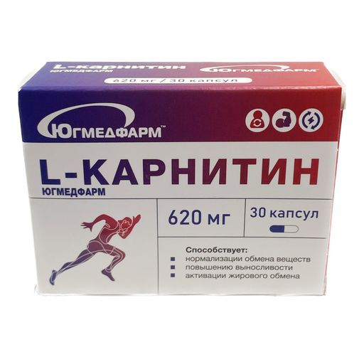 L-карнитин Югмедфарм, капсулы, 30 шт.