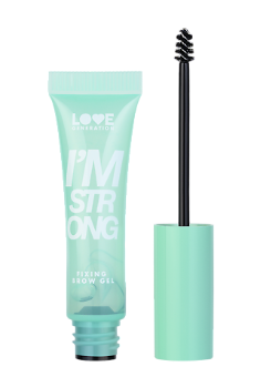 Love Generation Фиксирующий гель для бровей Fixing Brow Gel I'm strong, прозрачный, 9 мл, 1 шт.