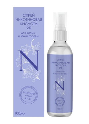 Никотиновая кислота Спрей для волос и кожи головы, раствор, 100 мл, 1 шт.